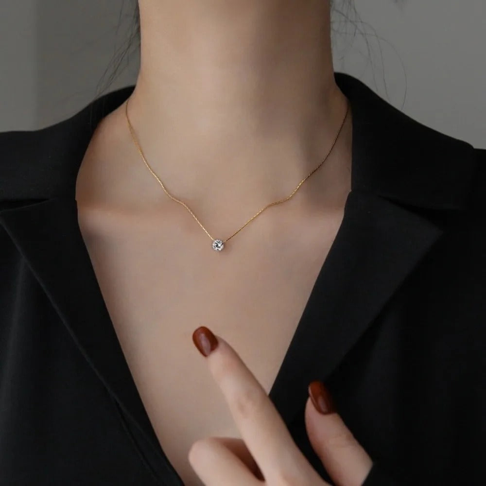 Collana in Moissanite Cléa
